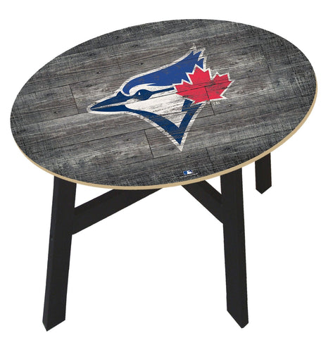 Fan Creations Home Decor Toronto Blue Jays  Distressed Wood Side Table