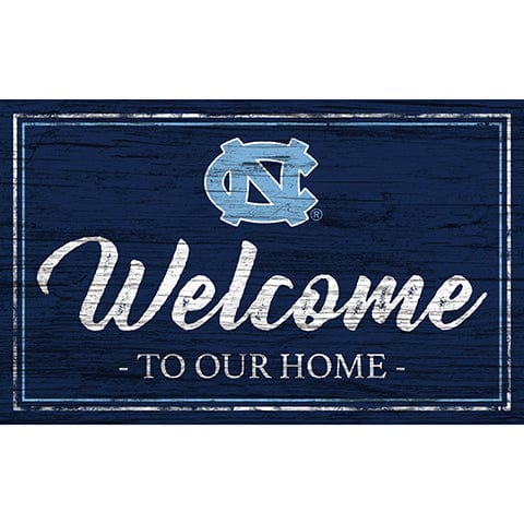 Fan Creations 11x19 University of North Carolina Team Color Welcome 11x19 Sign