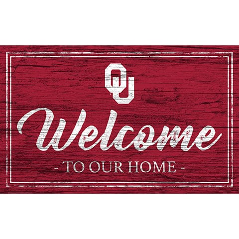 Fan Creations 11x19 University of Oklahoma Team Color Welcome 11x19 Sign
