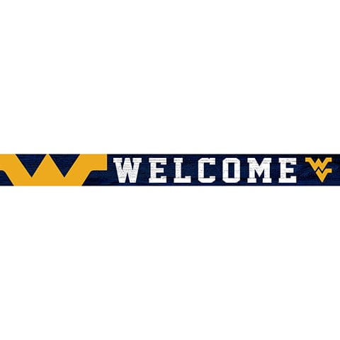 Fan Creations Strips University of West Virginia 16in. Welcome Strip