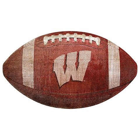 Fan Creations 12" Wall Art University of Wisconsin 12" Football Shaped Sign