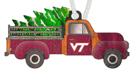 Fan Creations Holiday Home Decor Virginia Tech Truck Ornament