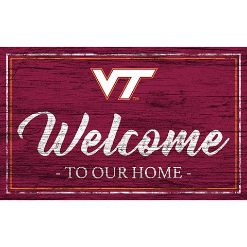 Fan Creations 11x19 Virginia Tech University Team Color Welcome 11x19 Sign