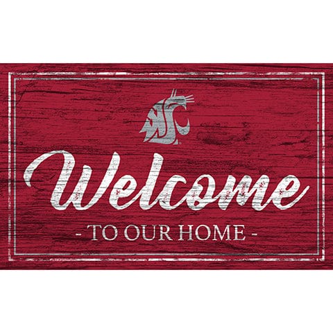 Fan Creations 11x19 Washington State Team Color Welcome 11x19 Sign