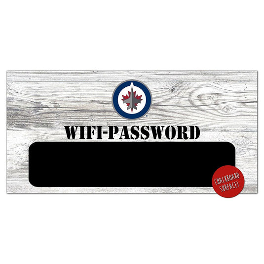 Fan Creations 6x12 Horizontal Winnipeg Jets Wifi Password 6x12 Sign
