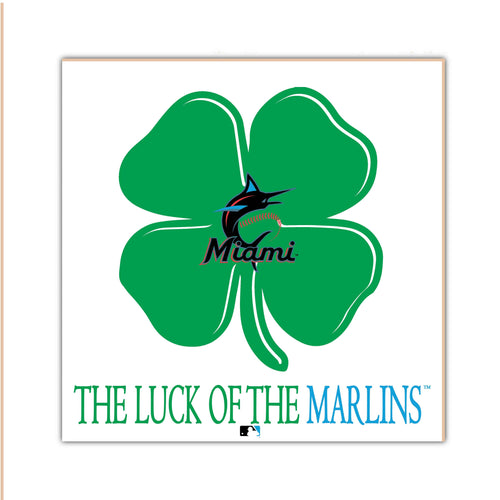 Fan Creations Home Decor Miami Marlins   Luck Of The Team 10x10