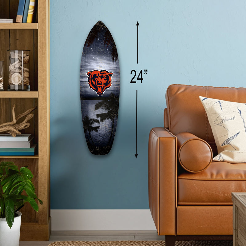Load image into Gallery viewer, 24inch NFL Chicago Bears Surfboard Wall Art
