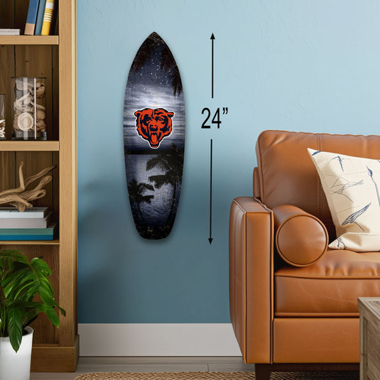 24inch NFL Chicago Bears Surfboard Wall Art