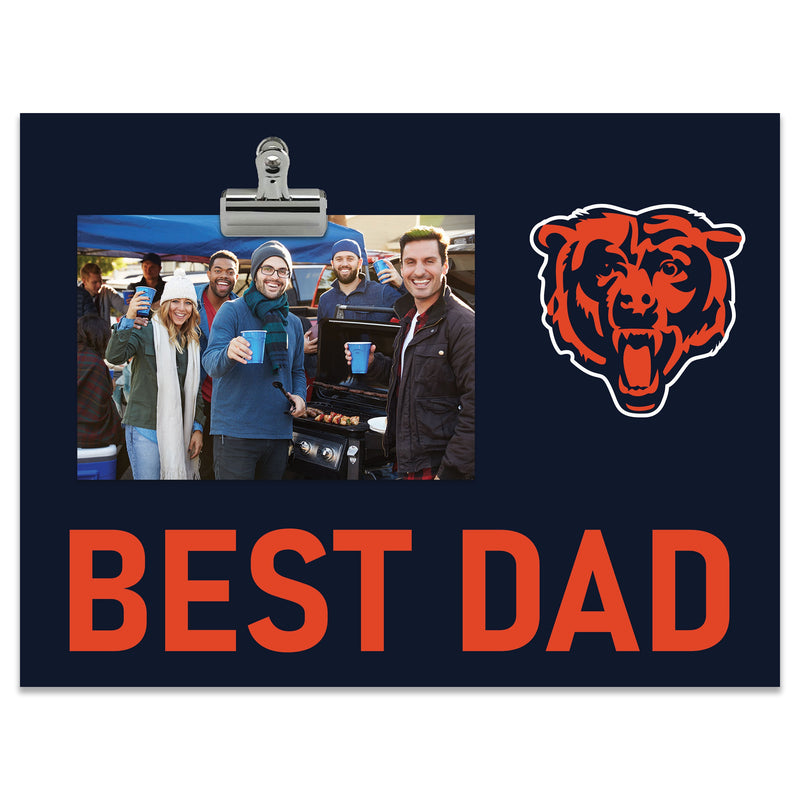 Load image into Gallery viewer, Best Dad NFL Chicago Bears Clip Frame
