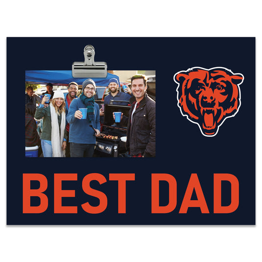 Best Dad NFL Chicago Bears Clip Frame