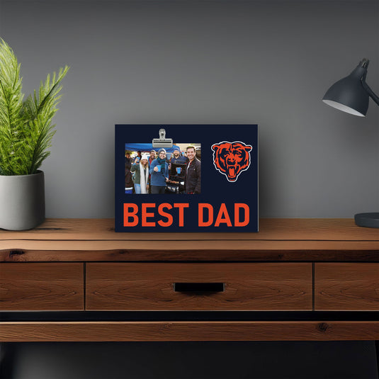 Best Dad NFL Chicago Bears Clip Frame