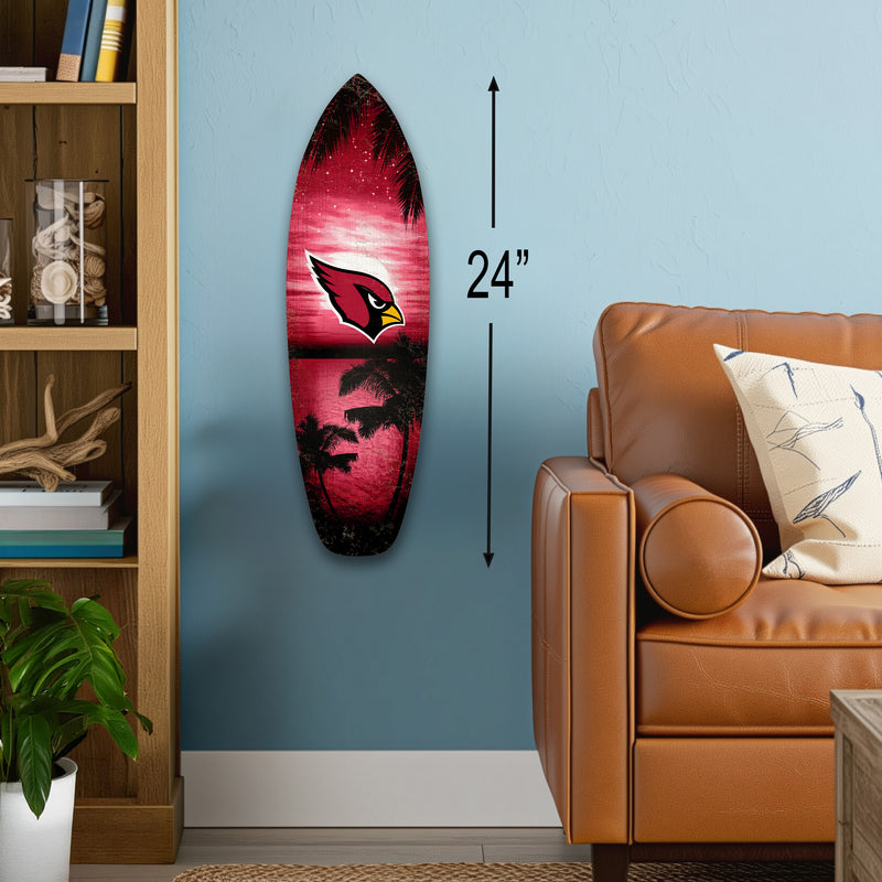 Load image into Gallery viewer, 24inch NFL Arizona Cardinals Surfboard Wall Art
