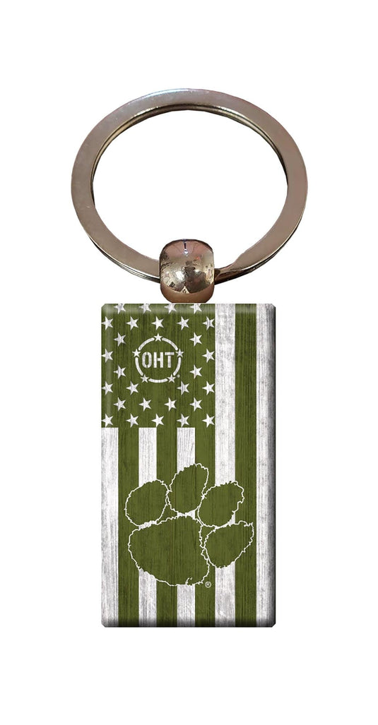 Fan Creations Home Decor Clemson  OHT Flag Keychain