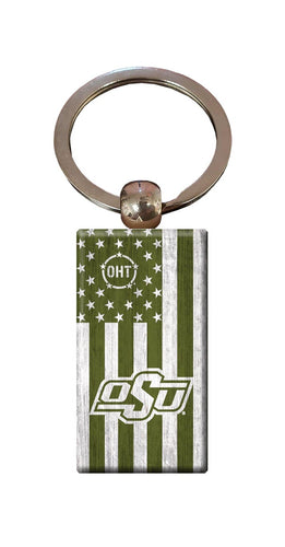 Fan Creations Home Decor Oklahoma State  OHT Flag Keychain