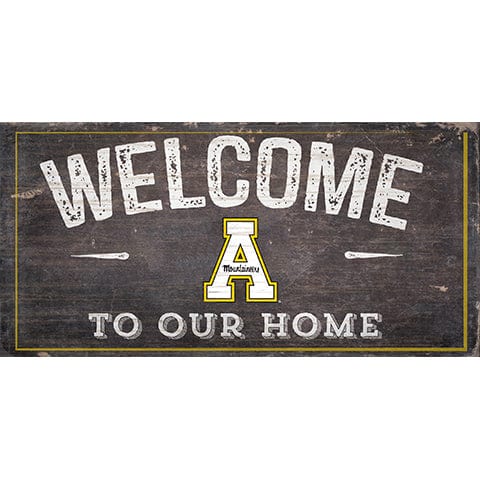 Fan Creations 6x12 Horizontal Appalachian State Welcome Distressed 6 x 12