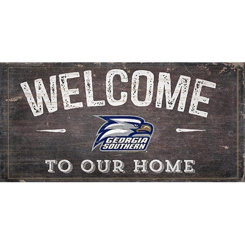 Fan Creations 6x12 Horizontal Georgia Southern Welcome Distressed 6 x 12