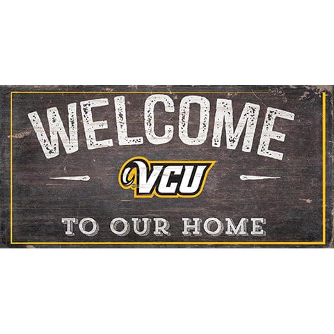 Fan Creations 6x12 Horizontal VCU Welcome Distressed 6 x 12