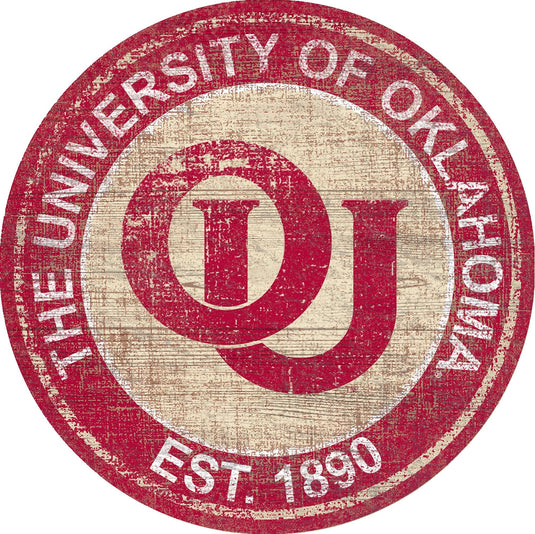 Fan Creations Home Decor Oklahoma Heritage Logo Round