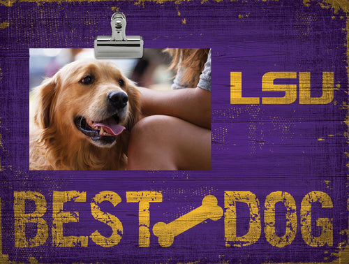 Fan Creations Desktop Stand LSU Best Dog Clip Frame