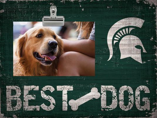 Fan Creations Desktop Stand Michigan State Best Dog Clip Frame