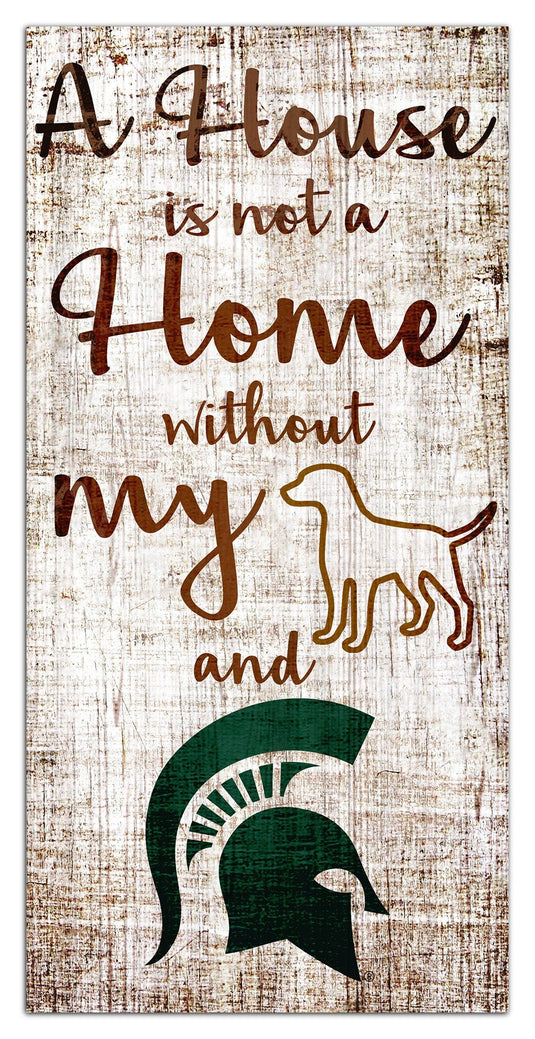 Fan Creations Wall Decor Michigan State A House Is Not A Home Sign