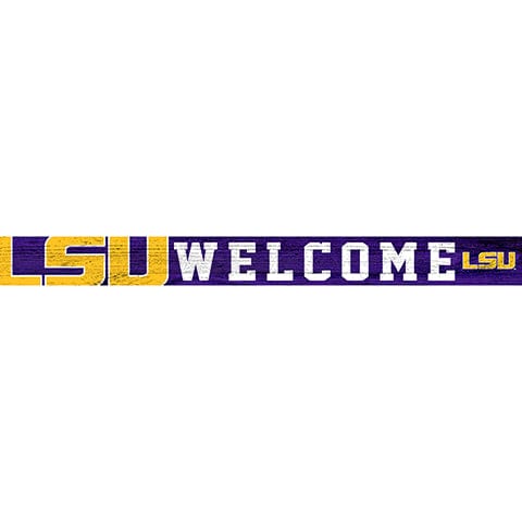 Fan Creations Strips LSU 16in. Welcome Strip