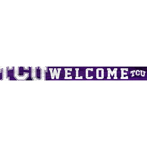 Fan Creations Strips TCU 16in. Welcome Strip