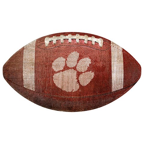 Fan Creations 12" Wall Art Clemson University 12" Football Shaped Sign