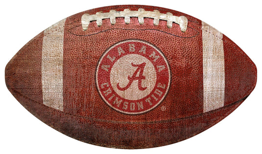 Fan Creations Wall Decor Alabama 12in Football Shaped Sign