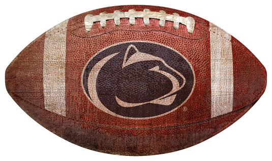 Fan Creations Wall Decor Penn State 12in Football Shaped Sign