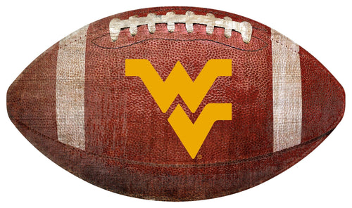 Fan Creations Wall Decor West Virginia 12in Football Shaped Sign