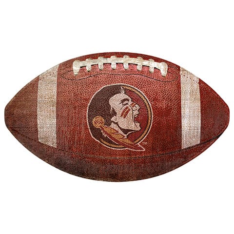 Fan Creations 12" Wall Art Florida State 12" Football Shaped Sign