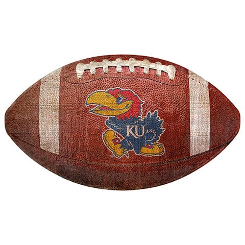 Fan Creations 12" Wall Art Kansas 12" Football Shaped Sign