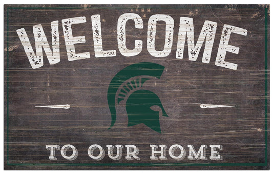 Fan Creations Home Decor Michigan State  11x19in Welcome Sign