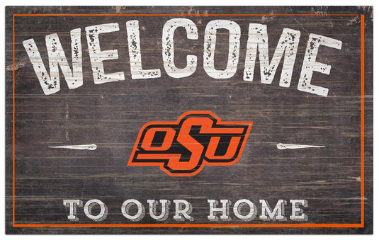 Fan Creations Home Decor Oklahoma State  11x19in Welcome Sign