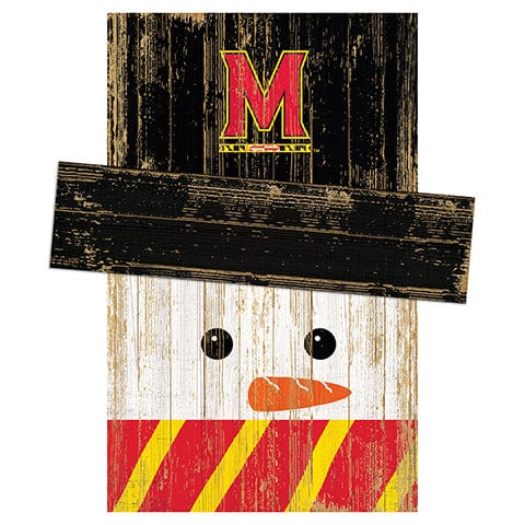 Fan Creations Large Holiday Head University of Maryland Snowman Head