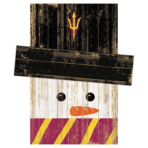 Fan Creations Large Holiday Head Arizona State Snowman Head