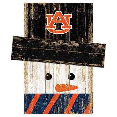 Fan Creations Large Holiday Head Auburn University Snowman Head