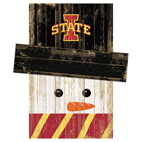 Fan Creations Large Holiday Head Iowa State Snowman Head