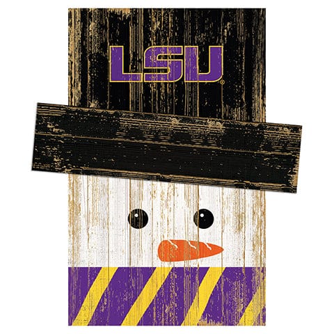 Fan Creations Large Holiday Head LSU Snowman Head