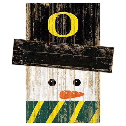 Fan Creations Large Holiday Head University of Oregon Snowman Head