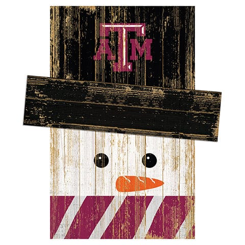 Fan Creations Large Holiday Head Texas A&M Snowman Head