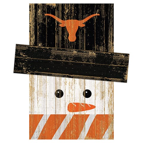 Fan Creations Large Holiday Head University of Texas Snowman Head