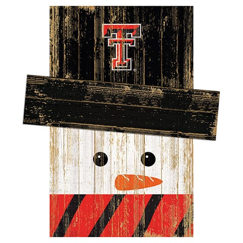 Fan Creations Large Holiday Head Texas Tech University Snowman Head