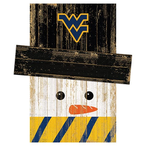 Fan Creations Large Holiday Head West Virginia University Snowman Head