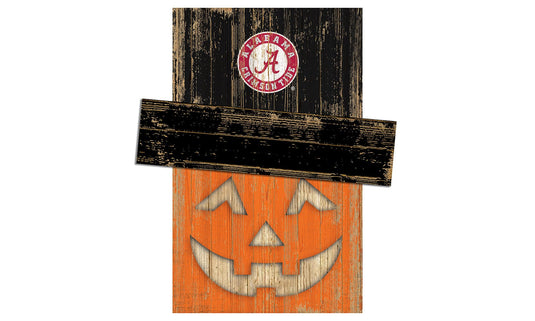 Fan Creations Holiday Decor Alabama Pumpkin Head With Hat