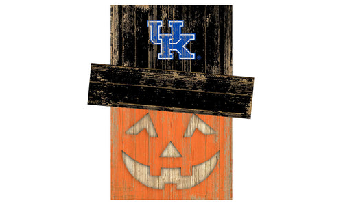 Fan Creations Holiday Decor Kentucky Pumpkin Head With Hat