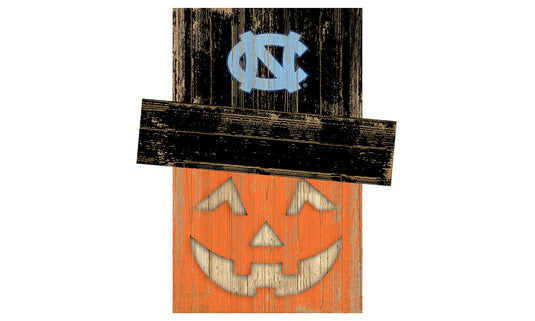 Fan Creations Holiday Decor North Carolina Pumpkin Head With Hat