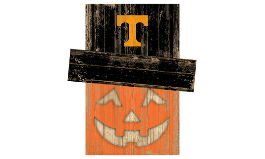 Fan Creations Holiday Decor Tennessee Pumpkin Head With Hat