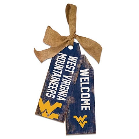 Fan Creations Team Tags University of West Virginia 12" Team Tags